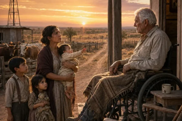 UNA VIUDA LLEGÓ AL RANCHO CON TRES HIJOS, UN BAÚL Y UNA FRASE QUE HIZO...