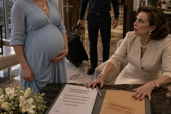 Elena obligó a su nuera embarazada a firmar un documento, abandonar la...