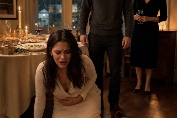 Maya pensaba anunciar su embarazo durante una cena perfecta, pero su s...