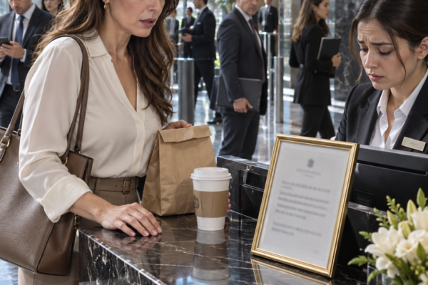 Marcela llegó a la empresa de su padre con su marido para almorzar y e...