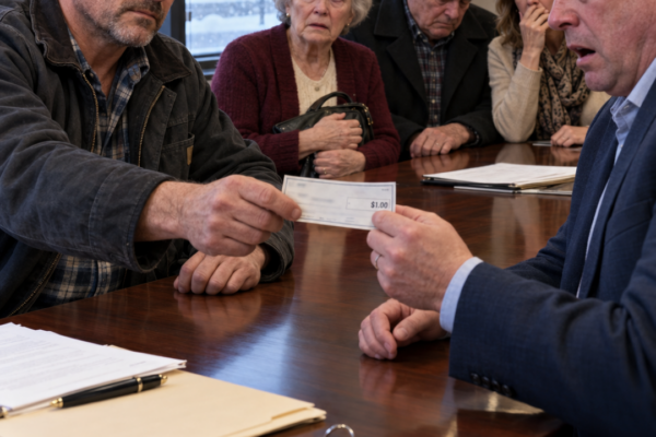 Mis padres decidieron dejarle toda la herencia de 910.000 dólares a mi...